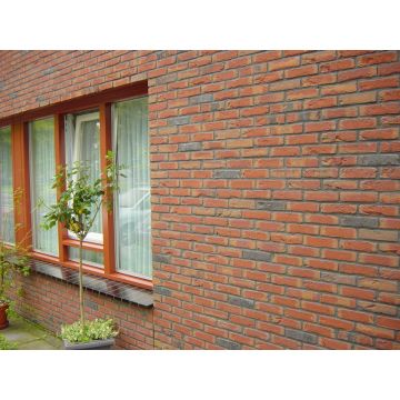 Rood paars gereduceerd gesinterd fijnzand Handvorm Waalformaat - Eurosteen